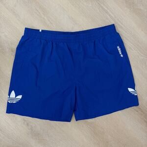 Men’s Adidas Ori Trefoil Swim Board Shorts Blue Size 2XL